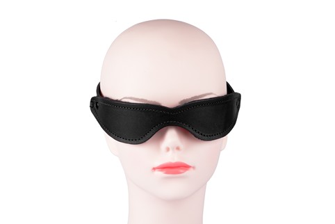 Sheepskin Lined Slim Line Bondage Blindfold #2