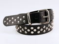 38mm Bondage Belt with Criss~Cross Pattern Dog Studs and Rivets